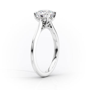 The Miranda Set With A Elongated Cushion Moissanite