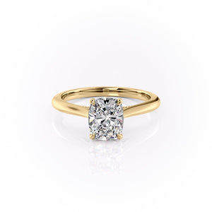 The Miranda Set With A Elongated Cushion Moissanite