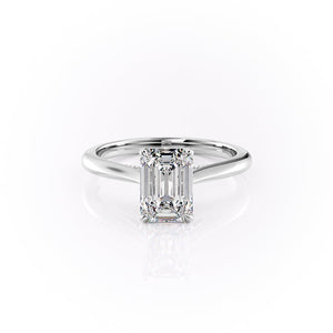 The Miranda Set With A Emerald Moissanite