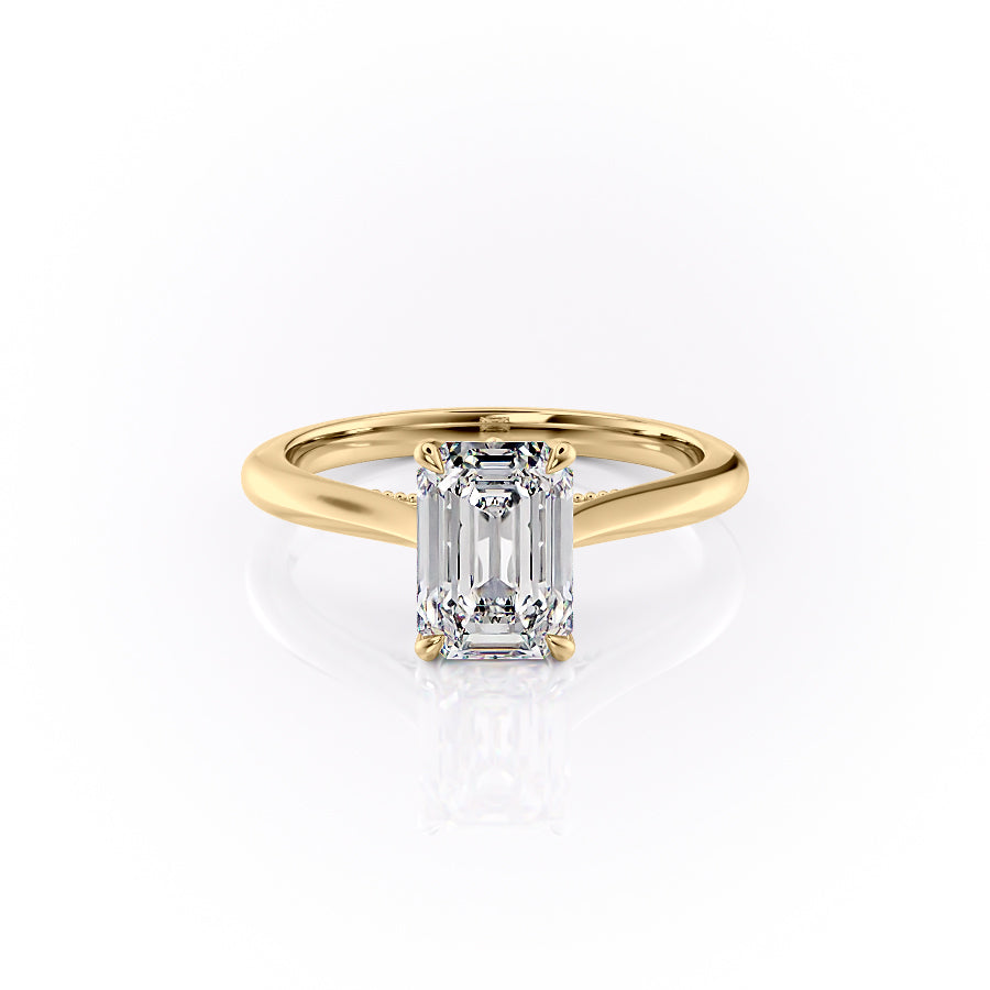 The Miranda Set With A Emerald Moissanite