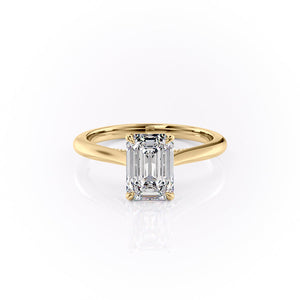 The Miranda Set With A Emerald Moissanite