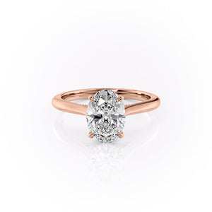 The Miranda Set With A Oval Moissanite