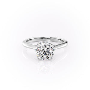 The Miranda Set With A Round Moissanite