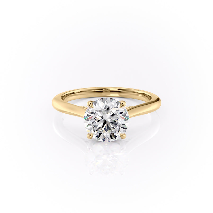 The Miranda Set With A Round Moissanite
