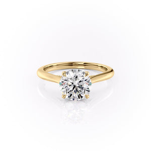 The Miranda Set With A Round Moissanite