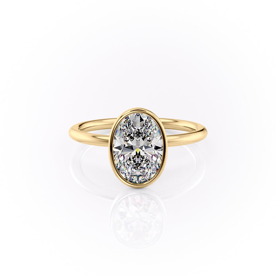The Layla Set With A Oval Moissanite