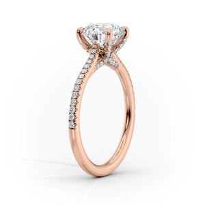 The Pave Claire Set With A 4 Carat Princess Moissanite