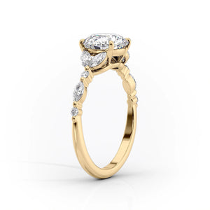 The Chelsea Set With A 3 Carat Oval Lab Diamond