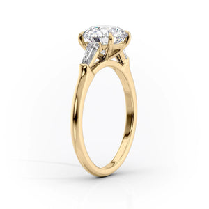 The Liv Set With A 3 Carat Radiant Lab Diamond