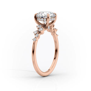 The Mia Set With A 1 Carat Round Lab Diamond
