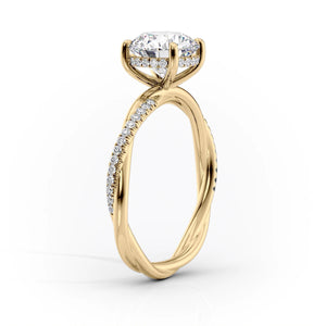 The Stacey Set With A 1 Carat Pear Lab Diamond