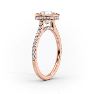 The Pave Charlotte Set With A 2 Carat Emerald Lab Diamond