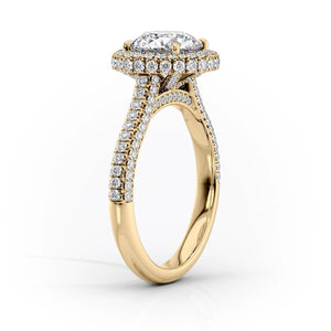 The Kylie Set With A 1 Carat Oval Lab Diamond