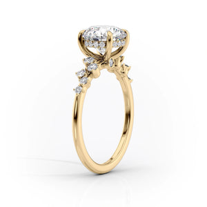 The Mia Set With A 1.5 Carat Radiant Lab Diamond