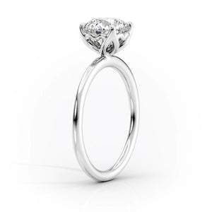 The Alison Set With A 2.5 Carat Pear Lab Diamond