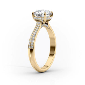 The Kayla Set With A 1.5 Carat Radiant Moissanite