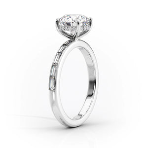 The Jennifer Set With A 1 Carat Round Lab Diamond