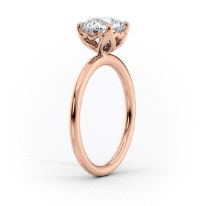 The Alison Set With A 2.5 Carat Round Lab Diamond