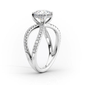 The Zoey Set With A 1 Carat Pear Moissanite