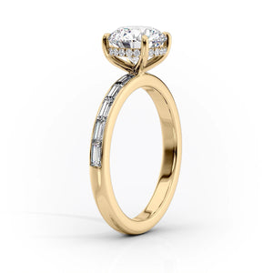 The Jennifer Set With A 1 Carat Radiant Lab Diamond