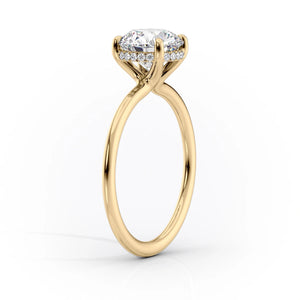 The Sarah Set With A 1 Carat Radiant Moissanite