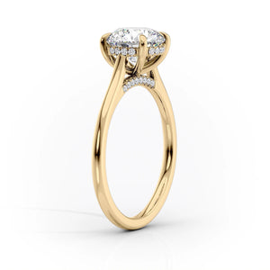 The Natalie Set With A 5 Carat Round Moissanite