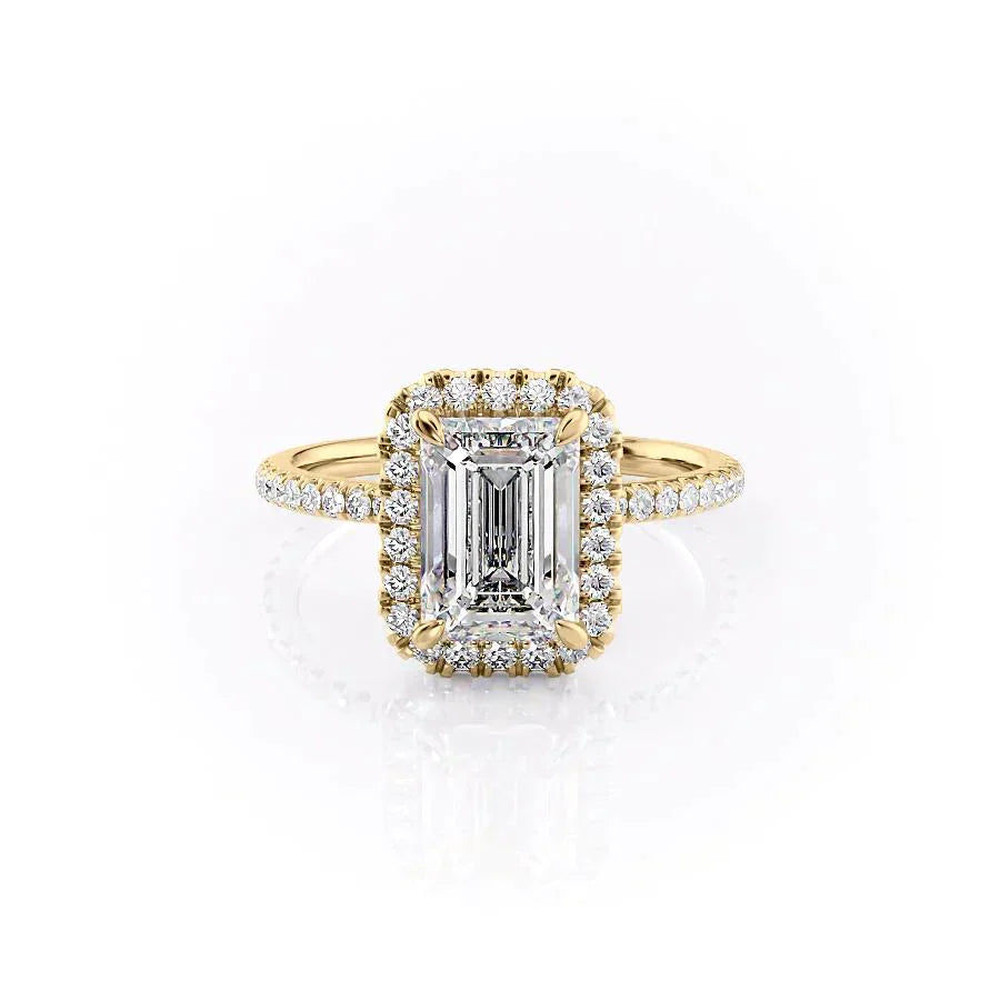 The Lenny Set With A 1.5 Carat Emerald Lab Diamond