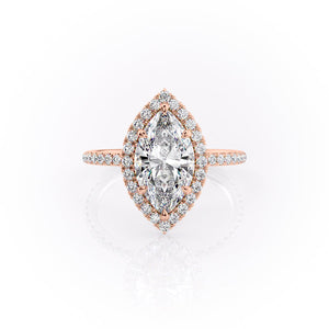 The Lenny Set With A 1.5 Carat Marquise Moissanite