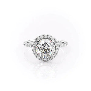 The Lenny Set With A 1 Carat Round Moissanite