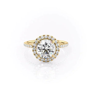 The Lenny Set With A 2 Carat Round Lab Diamond