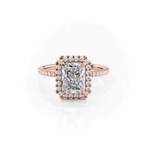 The Lenny Set With A 1 Carat Radiant Moissanite