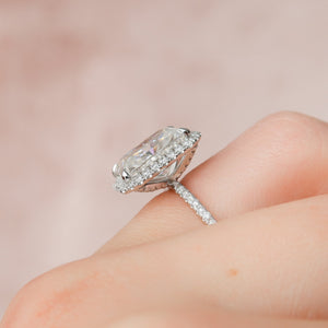 The Lenny Set With A 1 Carat Radiant Moissanite