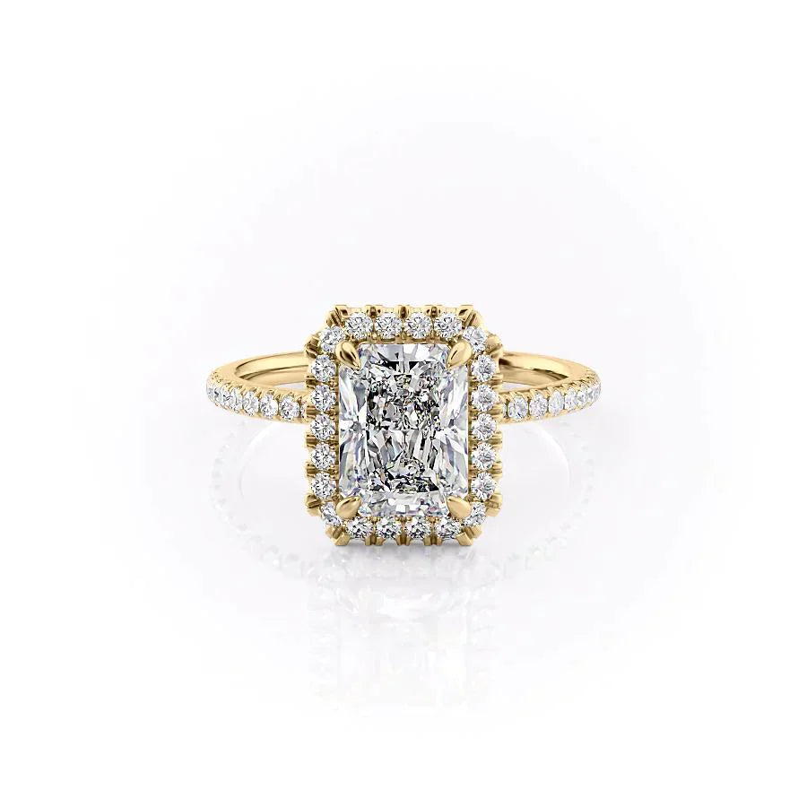 The Lenny Set With A 1.5 Carat Radiant Moissanite