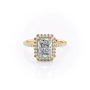The Lenny Set With A 2 Carat Radiant Moissanite