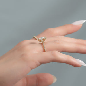 The Lenny Set With A 2.5 Carat Radiant Moissanite
