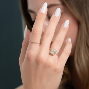 The Lenny Set With A 2.5 Carat Radiant Moissanite