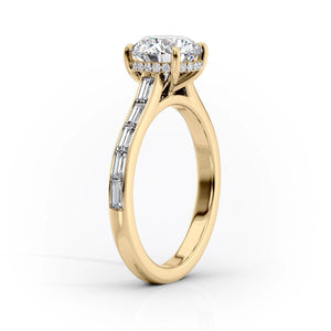 The Monica Set With A 1 Carat Round Lab Diamond
