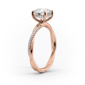 The Stacey Set With A 2.5 Carat Radiant Moissanite