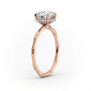 The Eve Set With A 5 Carat Cushion Moissanite