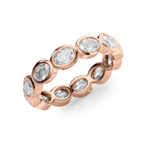 1.4ct East West Oval Bezel Eternity