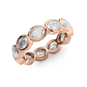 1.4ct East West Oval Bezel Eternity