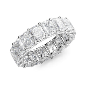 4ct Radiant U Prong Eternity