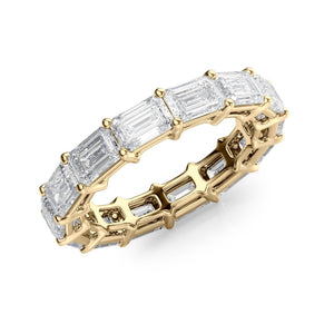 2ct East West Emerald Eternity