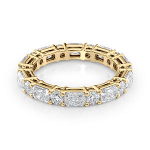 2.8ct Alternating Radiant and Round Basket Eternity