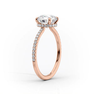 The Pave Aline Set With A 3 Carat Pear Lab Diamond