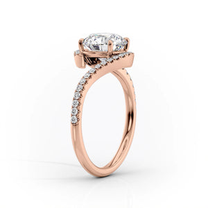 The Pave Skyler Set With A 2.5 Carat Radiant Lab Diamond