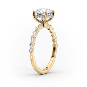 The Khloe Set With A 3 Carat Emerald Moissanite