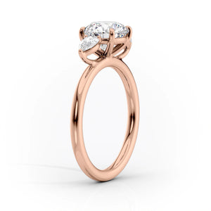 The Lauren Set With A 4.5 Carat Marquise Moissanite