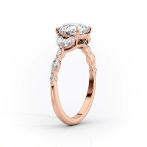The Chelsea Set With A 1 Carat Pear Lab Diamond