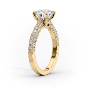 The Catherine Set With A 1 Carat Radiant Lab Diamond